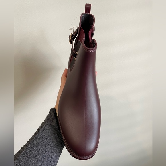 SOLD Burgundy Rain Boots by Henry Ferrera - Picture 3 of 16